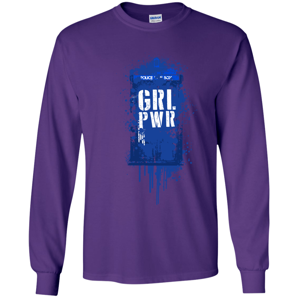 T-Shirts Purple / YS Girl Power Youth Long Sleeve T-Shirt
