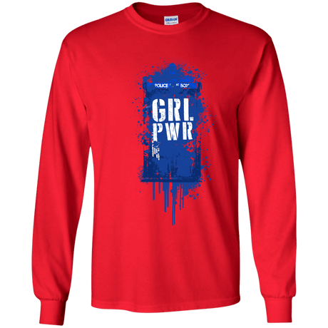 T-Shirts Red / YS Girl Power Youth Long Sleeve T-Shirt