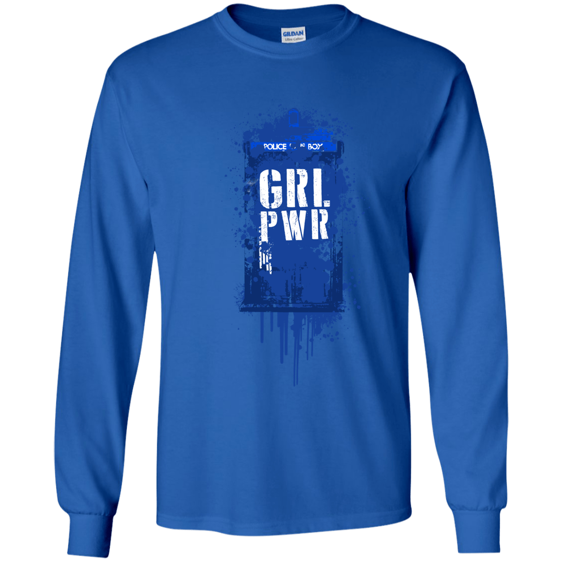 T-Shirts Royal / YS Girl Power Youth Long Sleeve T-Shirt