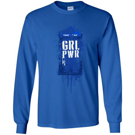 T-Shirts Royal / YS Girl Power Youth Long Sleeve T-Shirt