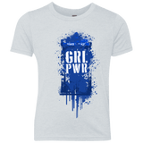 T-Shirts Heather White / YXS Girl Power Youth Triblend T-Shirt
