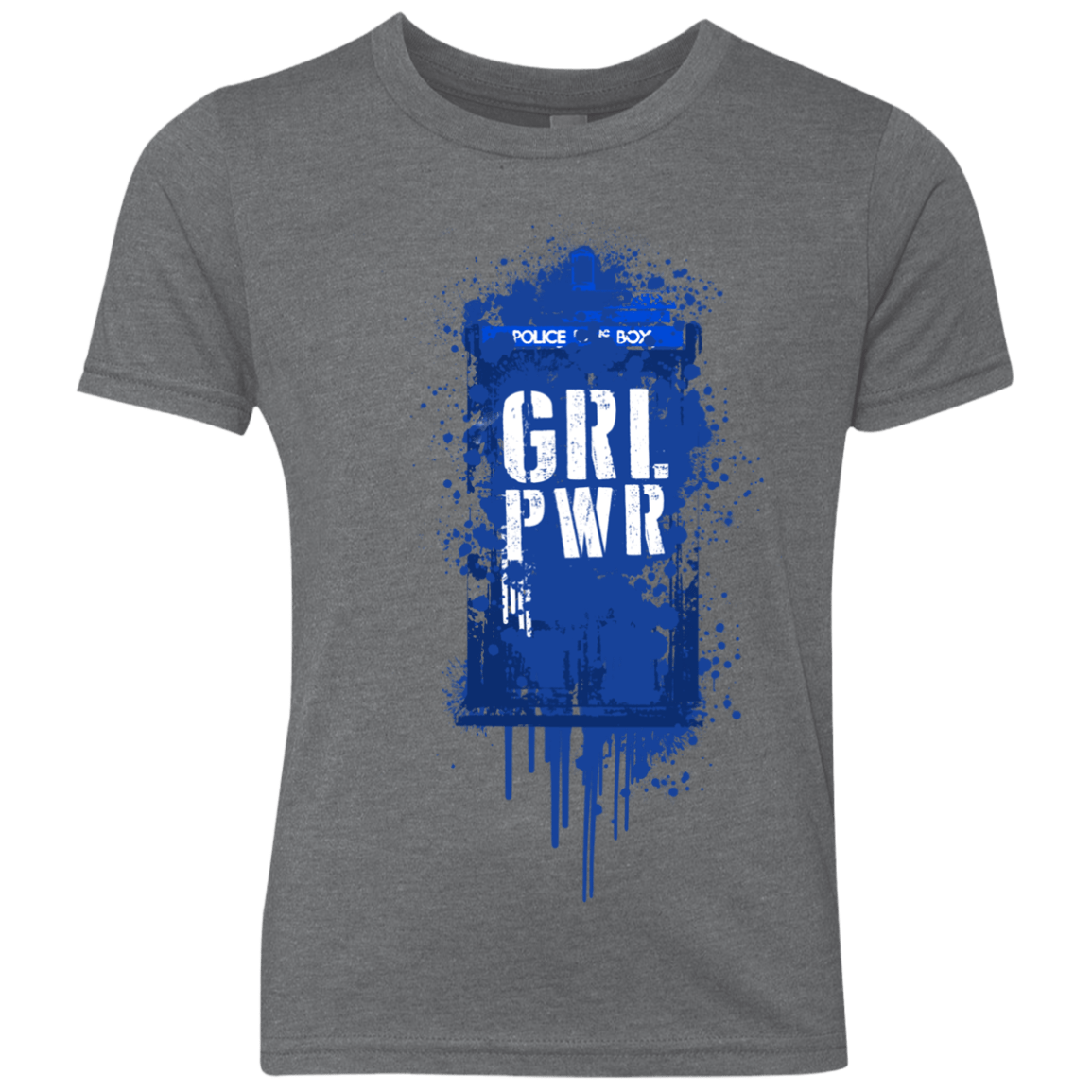 T-Shirts Premium Heather / YXS Girl Power Youth Triblend T-Shirt