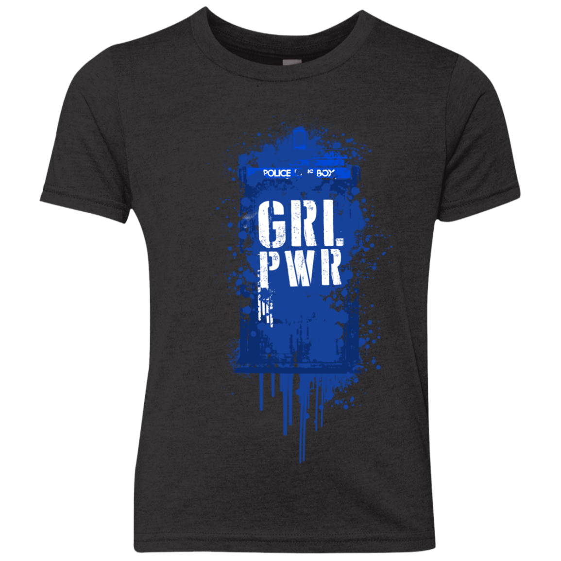 T-Shirts Vintage Black / YXS Girl Power Youth Triblend T-Shirt