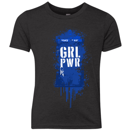 T-Shirts Vintage Black / YXS Girl Power Youth Triblend T-Shirt