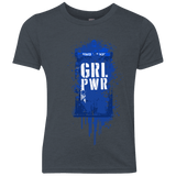 T-Shirts Vintage Navy / YXS Girl Power Youth Triblend T-Shirt