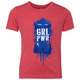 T-Shirts Vintage Red / YXS Girl Power Youth Triblend T-Shirt