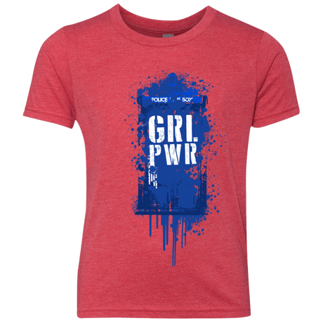 T-Shirts Vintage Red / YXS Girl Power Youth Triblend T-Shirt