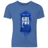 T-Shirts Vintage Royal / YXS Girl Power Youth Triblend T-Shirt