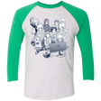 T-Shirts Heather White/Envy / X-Small Girls Night Out Triblend 3/4 Sleeve