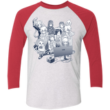 T-Shirts Heather White/Vintage Red / X-Small Girls Night Out Triblend 3/4 Sleeve