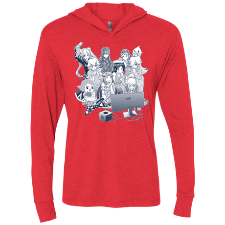 T-Shirts Vintage Red / X-Small Girls Night Out Triblend Long Sleeve Hoodie Tee