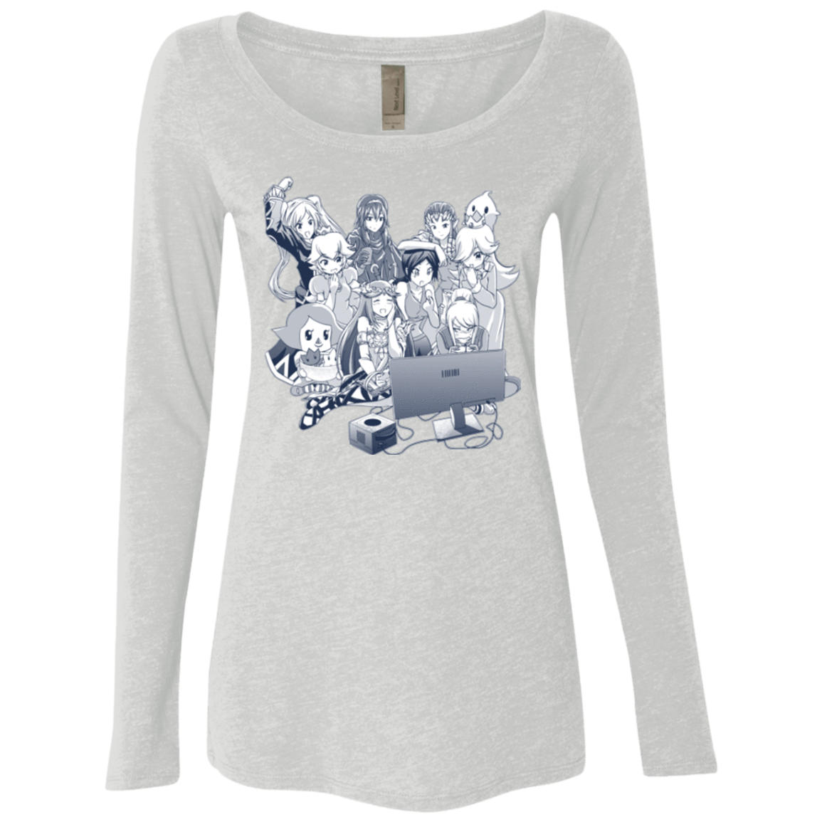 T-Shirts Heather White / Small Girls Night Out Women's Triblend Long Sleeve Shirt