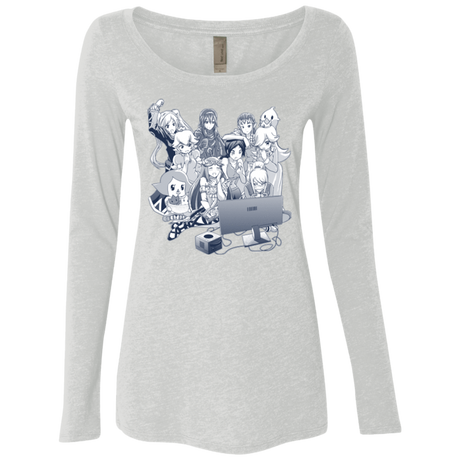 T-Shirts Heather White / Small Girls Night Out Women's Triblend Long Sleeve Shirt