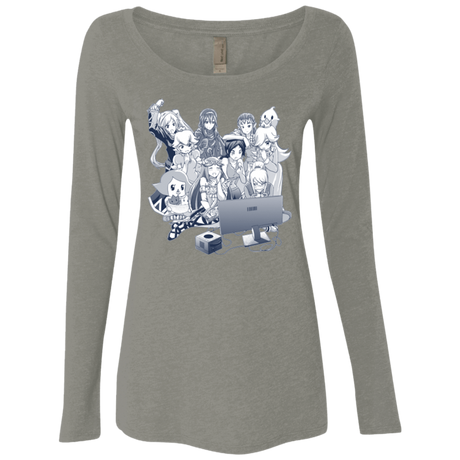 T-Shirts Venetian Grey / Small Girls Night Out Women's Triblend Long Sleeve Shirt