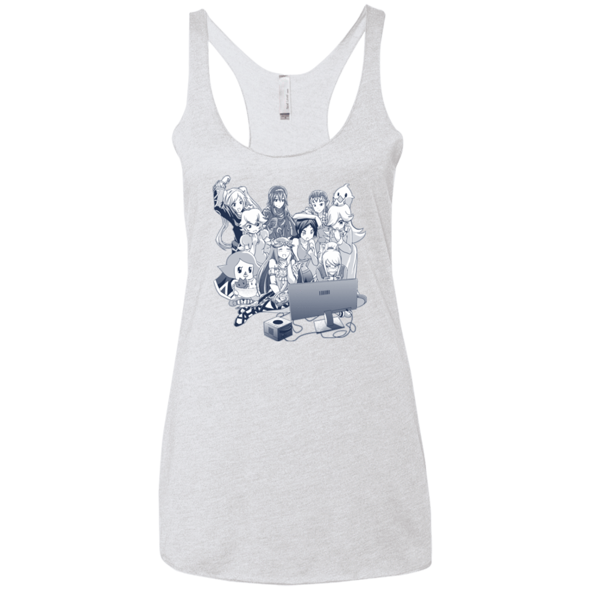 T-Shirts Heather White / X-Small Girls Night Out Women's Triblend Racerback Tank
