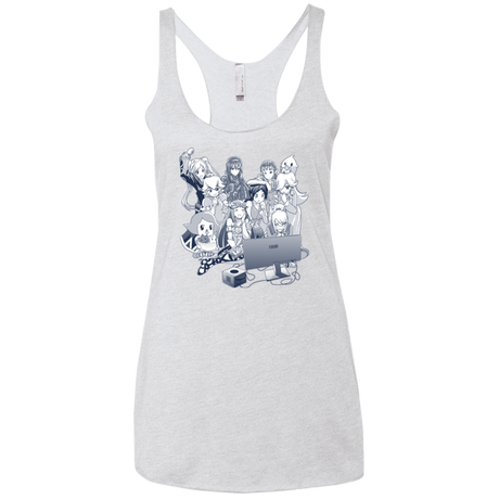 T-Shirts Heather White / X-Small Girls Night Out Women's Triblend Racerback Tank