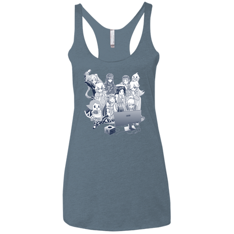 T-Shirts Indigo / X-Small Girls Night Out Women's Triblend Racerback Tank