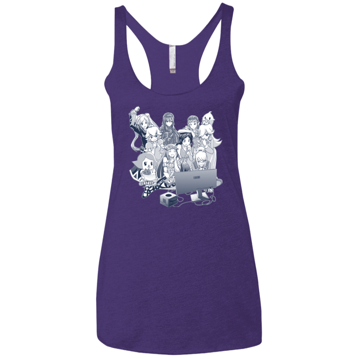 T-Shirts Purple / X-Small Girls Night Out Women's Triblend Racerback Tank
