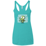 T-Shirts Tahiti Blue / X-Small GIRTHULHU Women's Triblend Racerback Tank