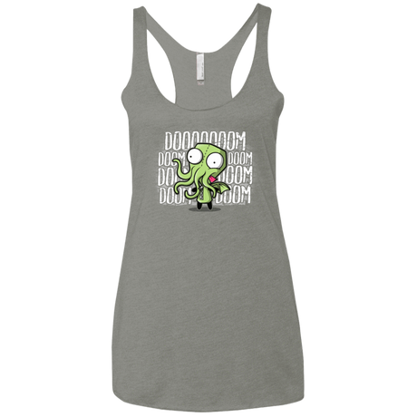 T-Shirts Venetian Grey / X-Small GIRTHULHU Women's Triblend Racerback Tank