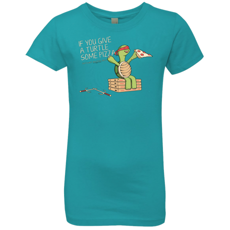 T-Shirts Tahiti Blue / YXS Give a Turtle Girls Premium T-Shirt