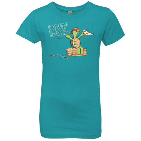 T-Shirts Tahiti Blue / YXS Give a Turtle Girls Premium T-Shirt