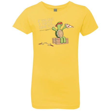 T-Shirts Vibrant Yellow / YXS Give a Turtle Girls Premium T-Shirt