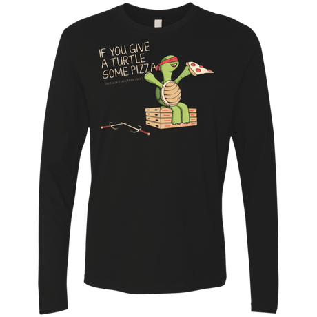 T-Shirts Black / Small Give a Turtle Men's Premium Long Sleeve