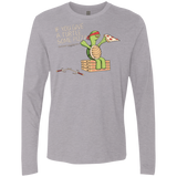 T-Shirts Heather Grey / Small Give a Turtle Men's Premium Long Sleeve