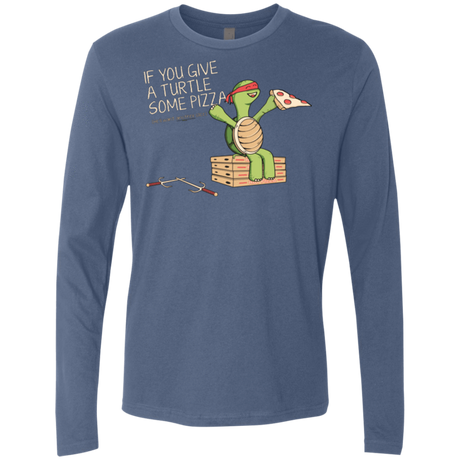 T-Shirts Indigo / Small Give a Turtle Men's Premium Long Sleeve