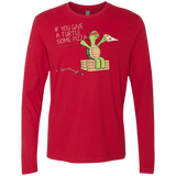 T-Shirts Red / Small Give a Turtle Men's Premium Long Sleeve