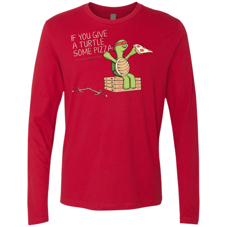 T-Shirts Red / Small Give a Turtle Men's Premium Long Sleeve