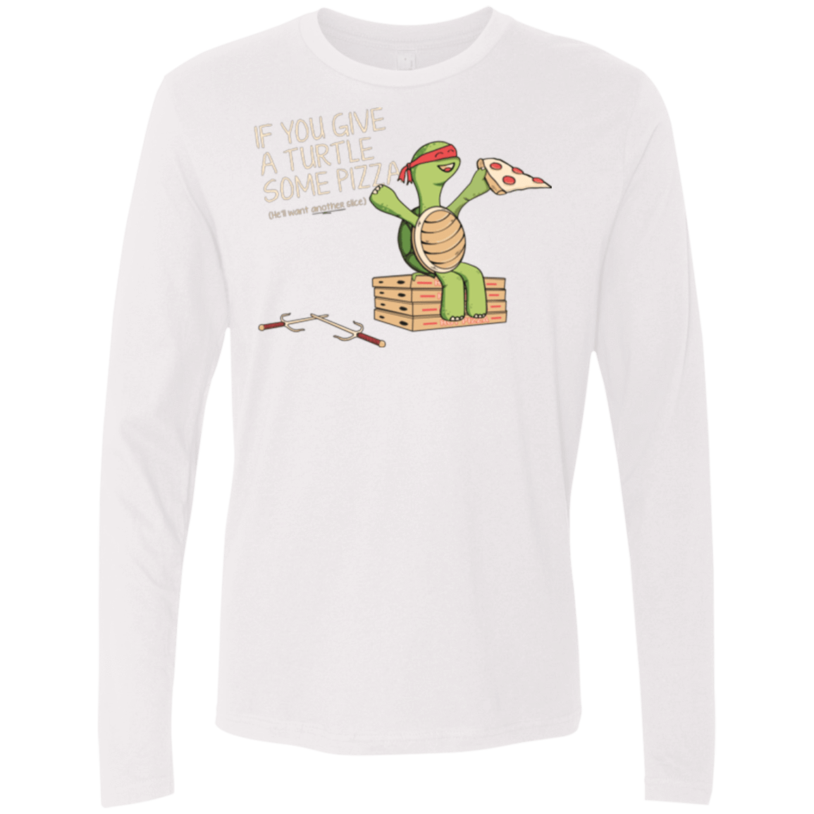 T-Shirts White / Small Give a Turtle Men's Premium Long Sleeve