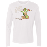 T-Shirts White / Small Give a Turtle Men's Premium Long Sleeve