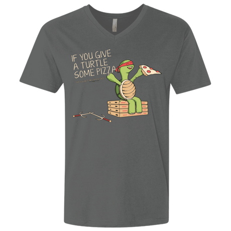T-Shirts Heavy Metal / X-Small Give a Turtle Men's Premium V-Neck