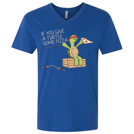 T-Shirts Royal / X-Small Give a Turtle Men's Premium V-Neck