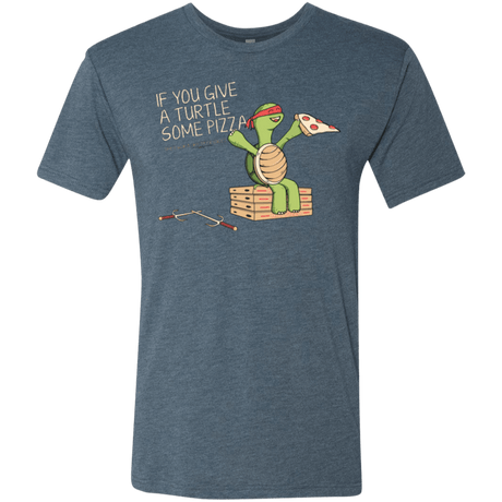 T-Shirts Indigo / Small Give a Turtle Men's Triblend T-Shirt