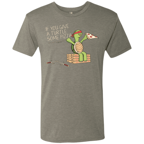 T-Shirts Venetian Grey / Small Give a Turtle Men's Triblend T-Shirt