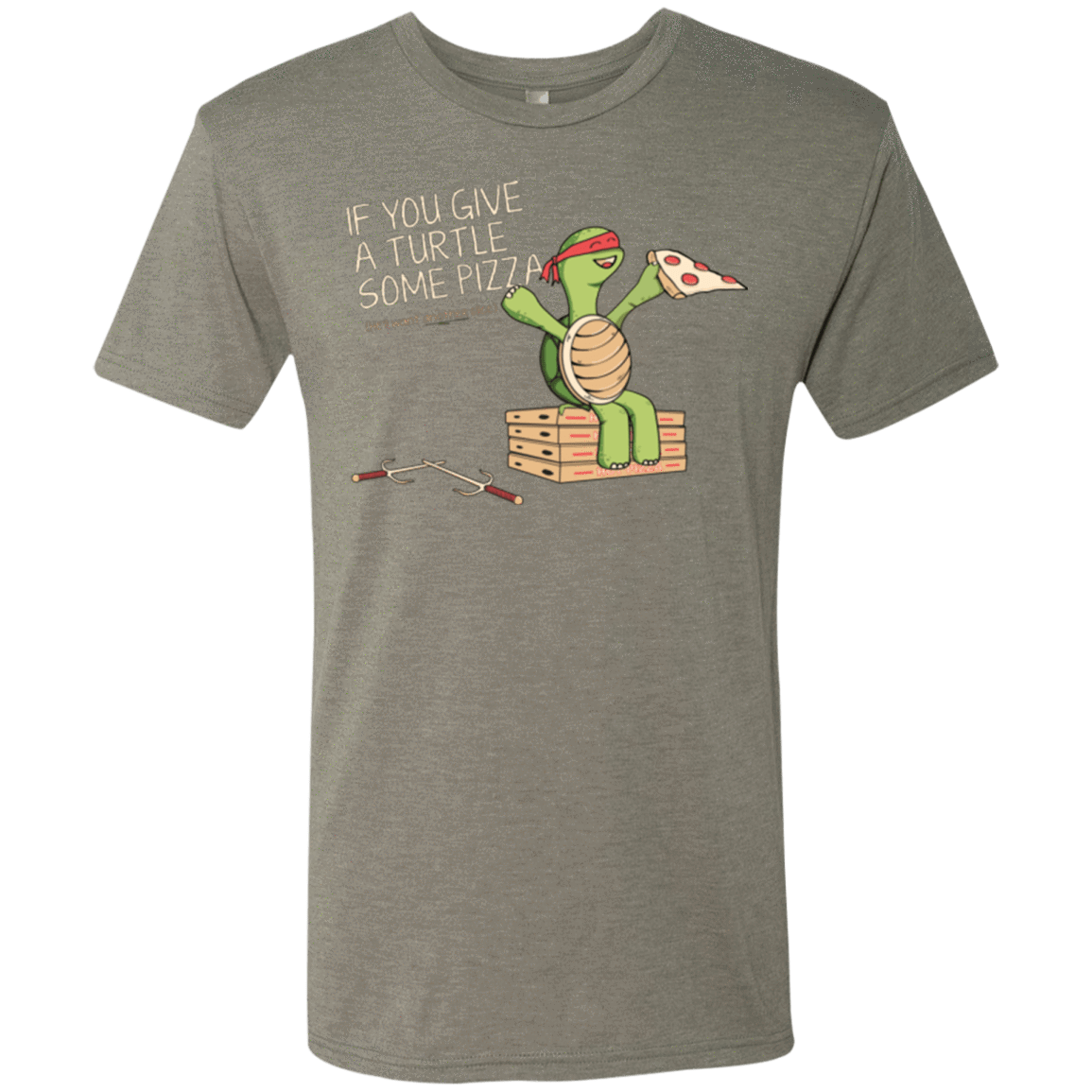 T-Shirts Venetian Grey / Small Give a Turtle Men's Triblend T-Shirt
