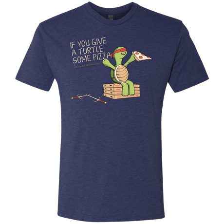 T-Shirts Vintage Navy / Small Give a Turtle Men's Triblend T-Shirt