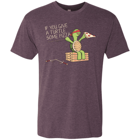 T-Shirts Vintage Purple / Small Give a Turtle Men's Triblend T-Shirt