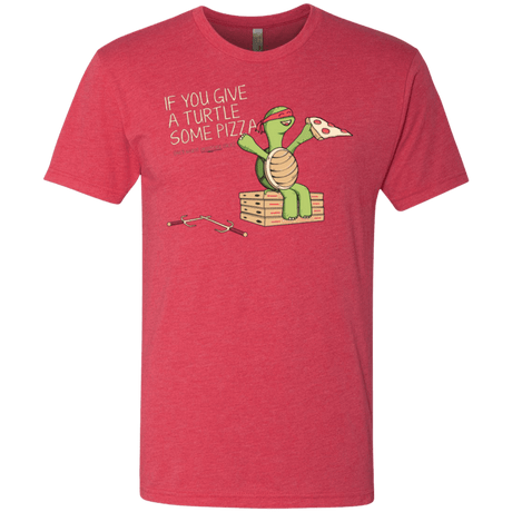 T-Shirts Vintage Red / Small Give a Turtle Men's Triblend T-Shirt