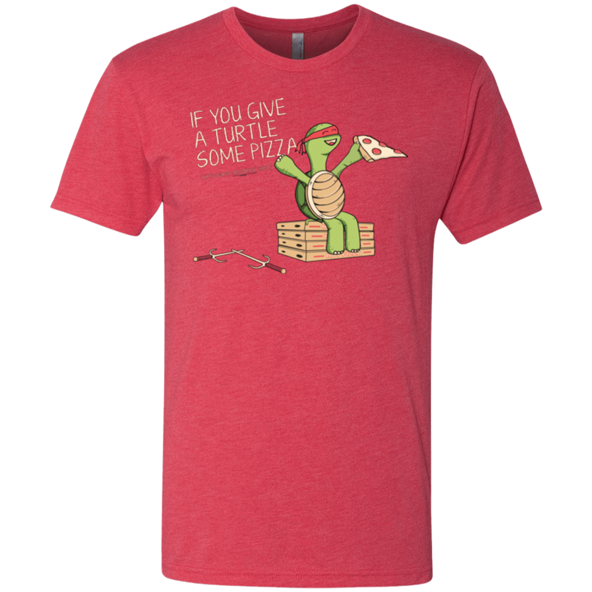 T-Shirts Vintage Red / Small Give a Turtle Men's Triblend T-Shirt