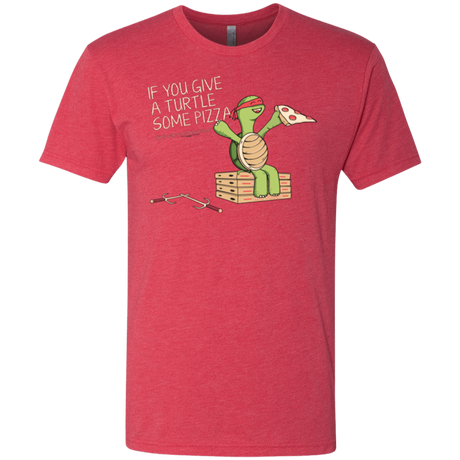 T-Shirts Vintage Red / Small Give a Turtle Men's Triblend T-Shirt