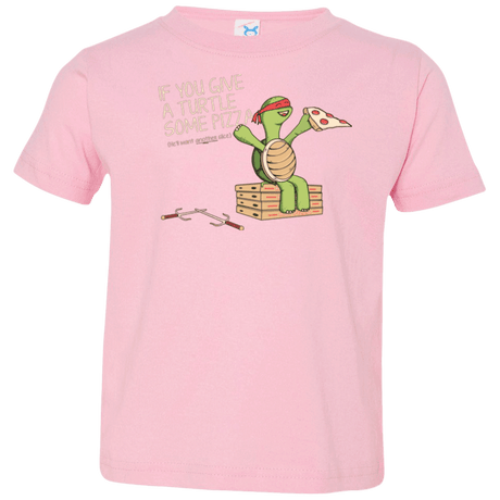 T-Shirts Pink / 2T Give a Turtle Toddler Premium T-Shirt