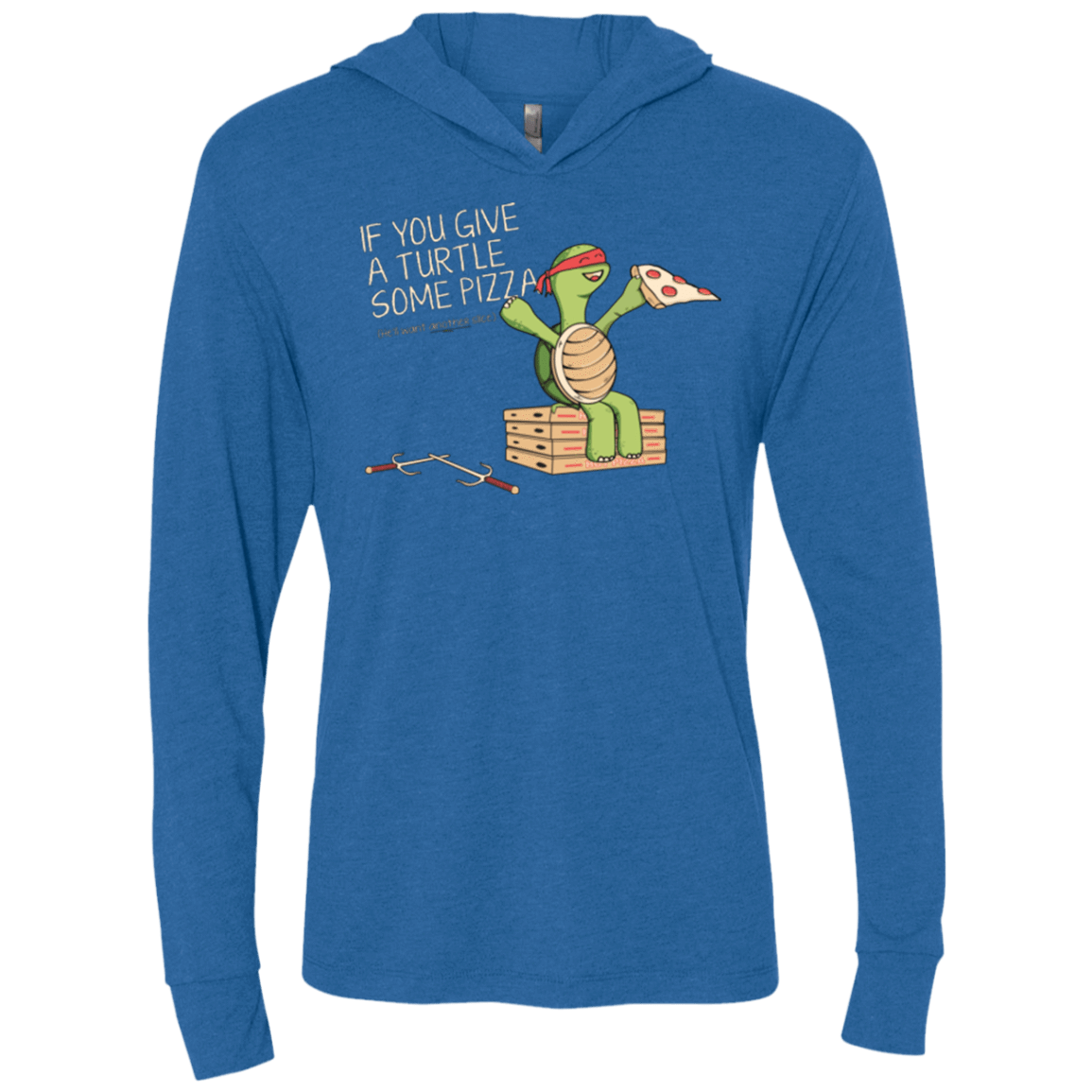 T-Shirts Vintage Royal / X-Small Give a Turtle Triblend Long Sleeve Hoodie Tee