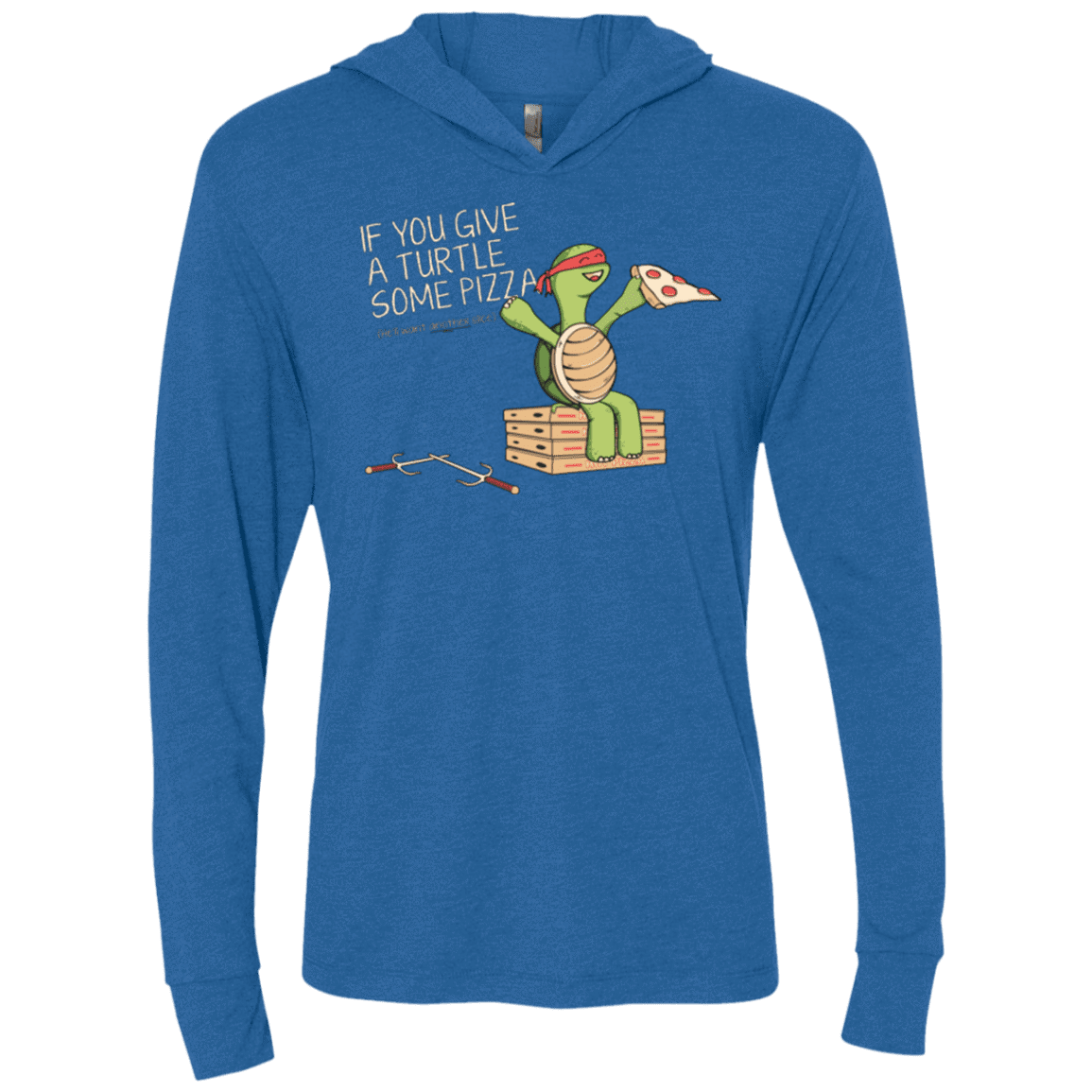 T-Shirts Vintage Royal / X-Small Give a Turtle Triblend Long Sleeve Hoodie Tee