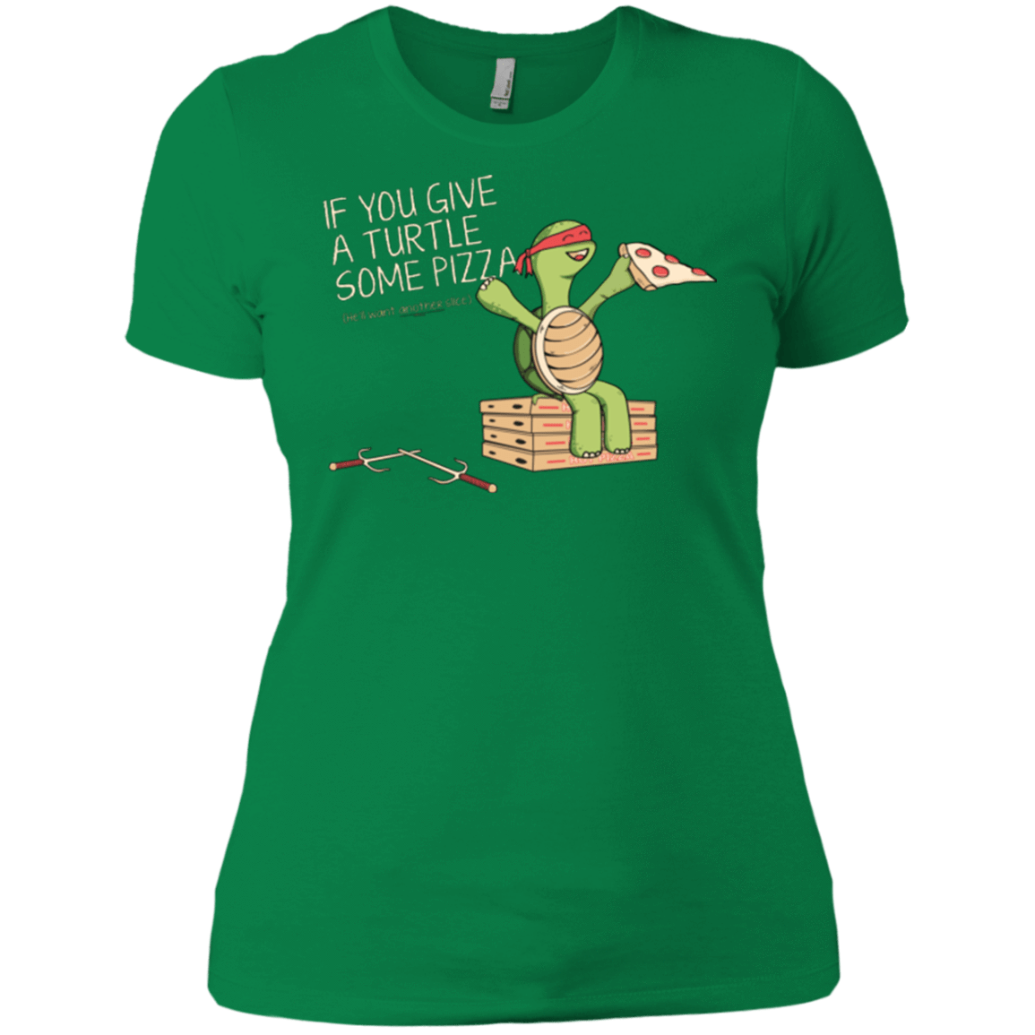 T-Shirts Kelly Green / X-Small Give a Turtle Women's Premium T-Shirt