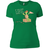 T-Shirts Kelly Green / X-Small Give a Turtle Women's Premium T-Shirt