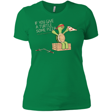 T-Shirts Kelly Green / X-Small Give a Turtle Women's Premium T-Shirt